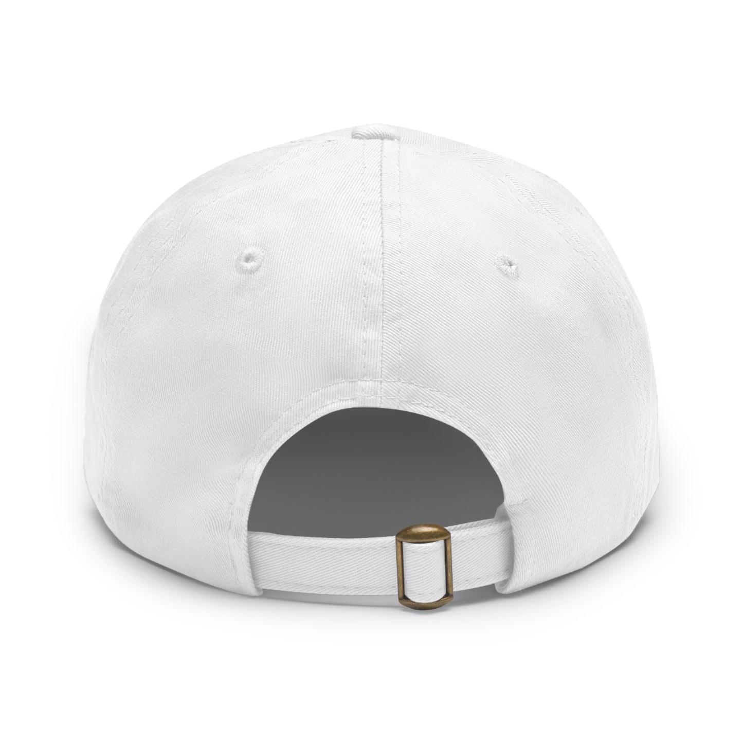 Fold&FlyCo Dad Hat with Leather Patch (Rectangle)